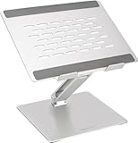 Amazon Basics Verstellbarer ergonomischer Laptopständer mit Wärmeabzug,...