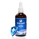 ZinkLiquid - 100ml Zink Tropfen hochdosiert. Geschmacksoptimierter Zink 4-fach...