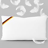 KNERST Made in Germany Daunenkissen 40x80 cm - 3-Kammer Daunenkissen -...