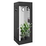 TOPRON Growzelt 40x40x120cm, Grow Tent mit Sichtfenster, Indoor Grow Tent...