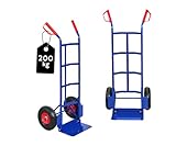 PROREGAL Sackkarre Odin | 200kg | Vollgummireifen | HxBxT 115x54x44cm | PU...