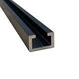 4 St. Set Aluminium C-Profil Black Edition 1m passend für M8 Schraube eloxiert,...