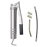 Trintion Einhand Fettpresse 400ML Fettpresse mit Hochdruckschläuche Presse...