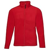 Regatta Vollreißverschluss-Microfleece-Jacke für Herren Größe L Classic Red