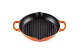 Le Creuset Signature Hohe runde Grillpfanne aus Gusseisen, für alle Herdarten...