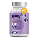 OPC Traubenkernextrakt 360 Kapseln - 1052mg Extrakt + Vitamin C pro Tagesdosis -...