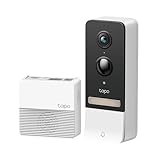 Tapo D230S1 Video-Türklingel Akku (Video Doorbell) | Türklingel mit Kamera, 2K...