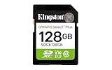 Kingston Canvas Select Plus SD Speicherkarte 128GB SDXC Gen3 150MB/s C10 UHS-I...