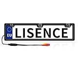 Rückfahrkamera Kennzeichenhalter mit 2 Parksensoren + LED Abstandsanzeige, 8...