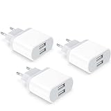 USB Ladegerät, 3-Pack 2.1A/5V Adapter für iPhone 11 XS XR X 8 7 6 6S Plus 14...