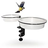 prisches BirdStation Vogeltränke Balkon Garten Vogelbad Balkongeländer...