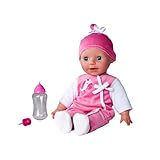 Simba 105140489 - Laura Puppe Babysprache, 38cm Weichkörperpuppe mit...