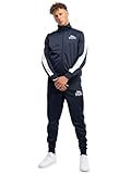 Lonsdale Mens PEMBER Training Suit, Dark Navy, Small