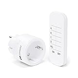 conecto® Funk-Steckdosen-Set: 1x Funksteckdose und 1x Fernbedienung,...
