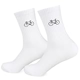 MEJOSER Fahrrad Socken Herren 42-46 Lustige Fahrradsocken Rennrad Fahrradfahrer...