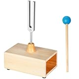 DiDiBirDi Stimmgabel 528 HZ Aluminiumlegierung Stimmgabel mit Silikonhammer mit...