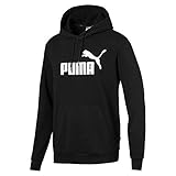 PUMA Herren Big Logo hættetrøje Tr Pullover, Puma Black, M EU