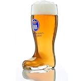 Bierglas Original Hofbräuhaus München 'Stiefel' 0,5 l | Bierkrug | Bierbecher...
