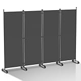 Vigevee Paravent Raumteiler Klappbar Freistehend Trennwand, Paravent auf Rollen,...