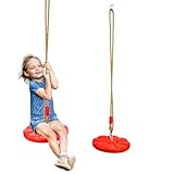 Schaukel Outdoor, Tellerschaukel Indoor, Höhenverstellbar, Hängeschaukel...