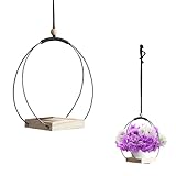 LIKEUDO Modernes Hängende Blumentopf Regal für Balkon und Wohnzimmer -...