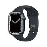 Apple Watch Series 7 (GPS, 45MM) Aluminiumgehäuse Mitternachts mit Mitternachts...