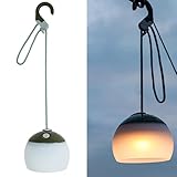 LED Campinglampe aufladbar, 2 Farben, IPX5 Wasserdichte Campinglampe Akku USB...