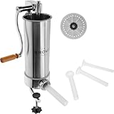 BROWIN® Manuell Wurstfüller aus Edelstahl 311002 | 3 kg vertikale...