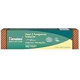 Himalaya Neem and Pomegranate Organic Toothpaste | Fights germs, strengthens...