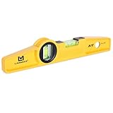 LARMEIL Wasserwaage Magnetisch Torpedo, 25 cm, Alu-Gussprofil, 4 Magnete Klein...