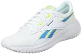 Reebok Herren LITE 4 Laufschuhe, White/KINETICBLUE/Acid Yellow, 43 EU