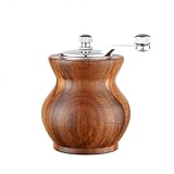 Pfeffermühle Set Manual Holz Handkurbel Salzmühle mit einstellbarer Grobheit...