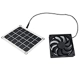 Baoblaze Solar-Abluftventilator, Solar Panel Ventilator Kit, 10W Solar Panel...