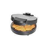 Bomann® Waffeleisen mit Ø 18cm antihaftbeschichteter Backfläche | Waffeleisen...