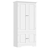 FOREHILL Mehrzweckschrank weiß Wohnzimmerschrank Küchenschrank Hochschrank mit...