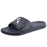 Knixmax Herren Dusch-& Badeschuhe Badelatschen mit Klettverschluss Strand...