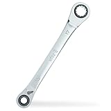 Wiha Doppelring-Ratschenschlüssel 4 in 1 I umschaltbar I SW 10 13 17 19 mm I...