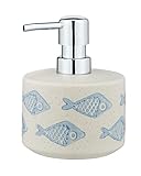 WENKO Seifenspender Mod. Aquamarin, nachfüllbarer Seifendosierer für...