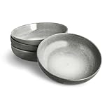 SPRINGLANE Suppenteller 4er-Set - Geschirr Misty Cliff, Grau, Steingut...