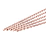 QUARKZMAN 5er-Pack Reiner Kupfer Rundstab 2mm/0,08 Zoll Durchmesser 250mm/10...