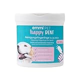 Emmi-pet Finger-Pads für Zähne 50 Stück – Einweg-Reinigungsfingerlinge für...