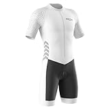 Triathlon Anzug Herren,Trisuit Einteiler,Einteiliges Radtrikot,Gepolstert...