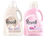 PERWOLL Flüssig-Set 2x 27 Waschladungen (54WL) 1x Für Wolle & Feines & 1x...