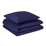 Amazon Basics Bettwäsche-Set aus Bio-Baumwolle, 2-teilig, Einzelbett, Bettbezug...