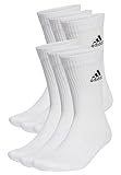 adidas Unisex Cushioned Sportswear 6 Pairs Crew Socken, White/Black, S (37-39...
