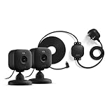 Blink Mini 2, Überwachungskamera, 2 Kameras + witterungsbeständiges Netzteil...