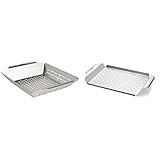 Weber Deluxe Grilling Basket & Style 6435 Professional-Grade Grill Pan,...