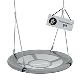 HUDORA Nestschaukel 90 - grau Kunststoff-Nestschaukel für bis zu 100kg -...