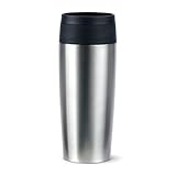 Emsa Travel Mug Classic Thermobecher Edelstahl 360 ml, Isolierbecher mit neuem...