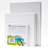 Künstler Leinwand Malkarton (9 Stück) zum Bemalen Set, Je 3 Stk 20x20cm,...